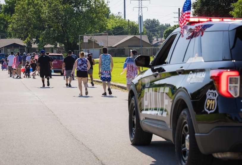 Tulsa Police Department joins community celebrations during Independence Day parades