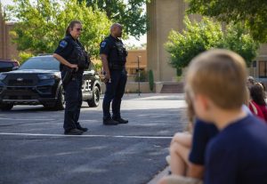 Tulsa police visit preschool to teach young students about safety and emergency preparedness