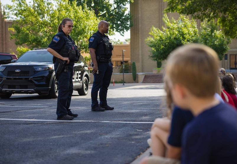 Tulsa police visit preschool to teach young students about safety and emergency preparedness