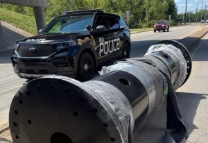 Tulsa police warn after 1 to 2 ton object falls from vehicle onto Highway 11 bridge
